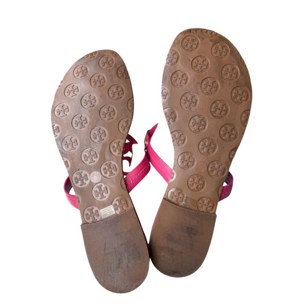 Tory Burch Miller Logo Slide Sandal Pink Leather Women size 10 - Picture 5 of 6